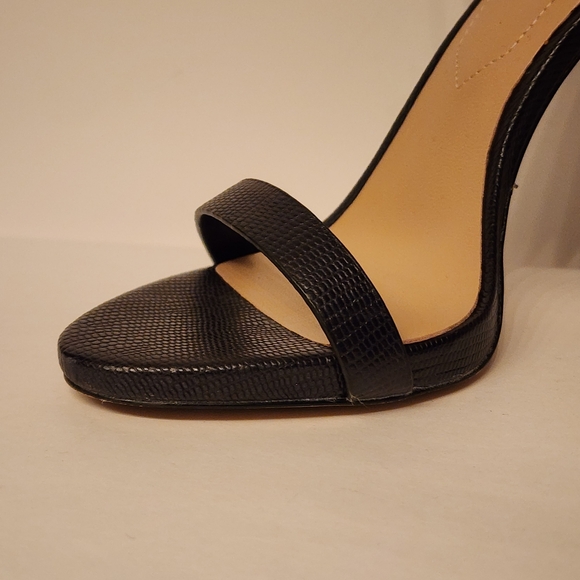 ALDO Caraa Black Leather Dress Sandal In Size 7 - Picture 5 of 12